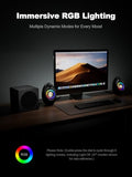 Bluedee Computer Speakers with Subwoofer, 2.1 PC Speakers with Deep Bass and 80W Peak Power,