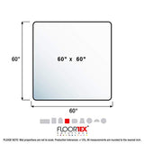 Floor Protection Chairmat, XXL, 60-Inch x60-Inch, Clear