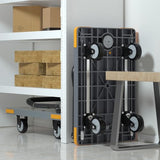 WUD Push Cart, Folding Mobile Platform Trolley,Thickened and Reinforced
