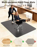 Blvornl Ultra Large Office Chair Mat for Hardwood Floor, Rolling Chair Mat for Hard Wood, Large Anti-Slip 47.2"*60" Black