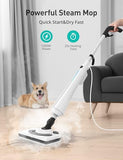 Steam Mops for Floor Cleaning, 1300W Floor Steamer with Detergent Chamber, 25S Heat Up, Lightweight Steamer for Cleaning with 2 Washable Pads, Safe for Tiles, Upholstery, Carpet, Hardwood