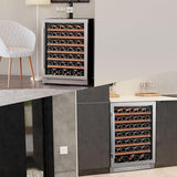 Ca'Lefort 24 Inch Wine Fridge, 61-Bottle Wine Cooler Refrigerator