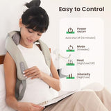 Heycool Cordless Neck and Shoulder Massager, Graphene Heating, Upgraded Shiatsu Back Massager Pillow for Neck, Shoulder