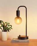 ONEWISH Industrial Table Lamp for Bedroom, Fully Dimmable Modern Bedside Lamps with 2700K Warm Light Bulb for Kids Reading (Bulb Included)