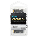TEAMGROUP Elite SODIMM DDR5 16GB 5600Mhz (PC5-44800) CL46 Non-ECC Unbuffered 1