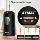 Electric Pencil Sharpener, Auto in & Out, Fully Automatic Pencil Sharpener, Rechargeable Hands