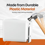 HAUSSIMPLE White Car Trash Can with Floor Mat Clip – Waterproof