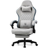 GTPLAYER Gaming Chair, Computer Office Chair with Pocket Spring Cushion, Linkage Armrests and Footrest, High Back Ergonomic