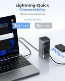 RayCue 15 in 1 Laptop Docking Station 3 Monitors, Triple 8K Display with 3 HDMI, 6 USB Ports, 5 Shortcut Button, Gigabit Ethernet