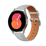 HUANLONG Quick Release Leather Watch Strap for Men Women, 20mm grey