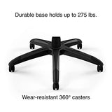 Emerge Vortex Bonded Leather Ergonomic Gaming Chair with Lumbar Support, High Back and Adjustable Tilt Lock, Black and Gray