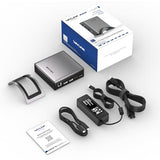 USB C Docking Station, PD3.1 Docking Station 3 Monitors with 2* DP + HDMI,Single 4K@144Hz,140W Charger, USB-C 10Gbps