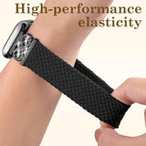 Magnetic Braided Infinity Loops Band Compatible with Apple Watch Bands Women 41mm 40mm 38mm 42mm, Stretchy Nylon Elastic Sport Replacement Strap Wristband for iWatch Series 11 10 9 8 7 6 5 4 SE 3 2 1