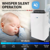 Whynter Portable Air Conditioner 12,000 BTU with Dehumidifier, Cooling Fan & Smart Wi-Fi for 450 Sq Ft Rooms, Includes AC Unit Window Kit, ARC-0850XP (8,000 BTU SACC), White