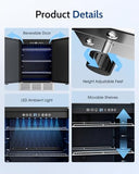 Feelfunn 24 Inch Beverage Refrigerator,180 Cans Outdoor Refrigerator