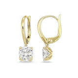 1/2 to 4 Carat Lab Grown Diamond Round Dangle Drop Earrings for Women