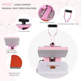 16x24 Pneumatic up Sliding Dual Platen Heat Press Machine