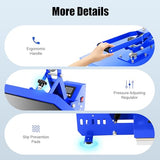 Heat Press Machine, Magnetic Semi-Automatic Hot Press Machine T Shirts Heat Transfer Machine with Clamshell Pull Out Lower Platenfor for T-Shirts