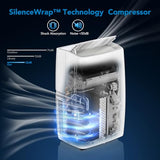 3-In-1 Portable Air Conditioner - 14,000 BTU, Cools Rooms Up to 550 Sq Ft, Includes Remote Control, Window Kit, and Dehumidifier Function