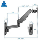Mount-It Computer Monitor Wall Mount, Gas Spring Arm, Full Motion