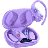 AI Translation Earbuds Real-Time: 166 Languages Audifonos Traductores Inglés Español, 60 Hours Battery - Seamless Translator Headphones, Purple
