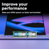 Crucial 32GB DDR4 RAM Kit (2x16GB), 3200MHz (PC4-25600) CL22 Laptop Memory, SODIMM 260-Pin