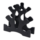 SquEqu Neoprene Dumbbell Rack Hand Weights Bracket Display Storage Stand Organizer Lightweight Plastic Assemble 6 Position Holder for Hand Weight Dumbbells 1LB-15LBS Gym Fitness SquEqu