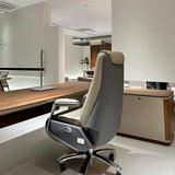 LSIGHTUS Minimalist Style L Shaped Executive Office Desk with Cabinet