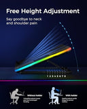 Laptop Cooling Pad, RGB Lights Laptop Cooler 9 Fans for 15.6-19.3 Inch Laptops