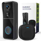 Doorbell Camera Wireless with Chime, Video Doorbell - No Subscription, Voice Changer