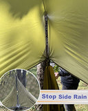 Sunyear Camping Hammock-Hammocks with Net and Rain Fly Tarp - Portable Single&Double Lightweight Nylon Parachute Hammocks with Hammock Tree Straps for Backpacking Hiking Travel Camping Indoor Outdoor