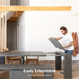 Transformer Table - Solid Wood Extendable Dining Table, Seats 2-12