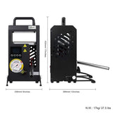 10 tons Hydraulic Heat Press Machine with Dual Heating Plates 6x6 Inches 10T Portable Manual Heat
