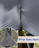 Sunyear Camping Hammock-Hammocks with Net and Rain Fly Tarp - Portable Single&Double Lightweight Nylon Parachute Hammocks with Hammock Tree Straps for Backpacking Hiking Travel Camping Indoor Outdoor