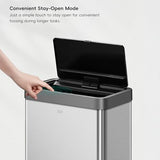Automatic Large Kitchen Trash Can Touchless, Stainless Steel