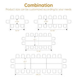 13FT Conference Table, Super Sturdy Large Rectangle Meeting Seminar Table for 16 Person