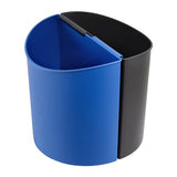 Deskside Small Trash Can Recycling Bin Combo, 3 Gallon, For Kitchen, Office, Indoor Use