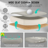 BESTFAIR High Back Ergonomic Office Chair, Breathable Mesh Desk Chair with Lumbar Support, Adjustable Headrest (LightGray, 1Pack)