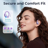 Cancelling Earbuds Wireless Bluetooth Headphones Ear Buds 90Hrs Playback Stereo Bass Earphones with Mic Over-Ear Hooks