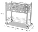 Vertiflex Mobile File Cart with Open Top, 28.25 x 13.75 x 27.375 Inches, Matte Gray (VF52000)