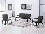 PU Leather Office Furniture Bench Office Guest Seating Lobby Conference Reception Chairs for Airport
