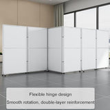 Folding Privacy Screen Panel, Portable Room Divider with Lockable Wheels