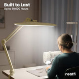 Lumens 24W LED Desk Lamp – Shadow-Free Task Lighting | 4-Level Dimming | Home Office & Crafts Use