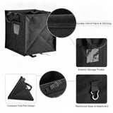 1 Pack Folding Trash Can, Collapsible Oxford Cloth Garbage Bin for Car