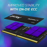 Kingston FURY Impact 32GB (2x16GB) 6400MT/s CL38 DDR5 SODIMM | Intel XMP 3.0 | Plug N Play | Laptop Memory