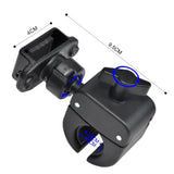 UAYESOK Bicycle/Motorcycle Walkie-Talkie Handlebar Mount, Vehicle Grab Rail Clamp Radio Holder for HT, Scanner, Speaker Mic