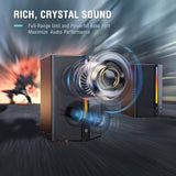 Desktop PC Speakers with Volume Control, RGB Gaming Loudspeakers Wired with 3.5mm Aux Audio Cable for Laptop