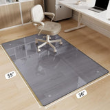 Glass Chair Mat 36" x 55" Heavy Duty Tempered Glass Office Chair Mat