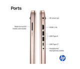 HP 14" Business Laptop Computer with 1-Year Office 365, Intel Quad-Core N150 Processor, 4GB RAM 640GB Storage (128GB UFS+512GB SD Card), Windows 11 Home, PLUSERA Earphones, Pale Rose Gold
