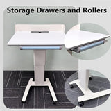 Lecterns Podium Mobile Laptop Lectern Podium Stand, Height Adjustable Podium Pulpits